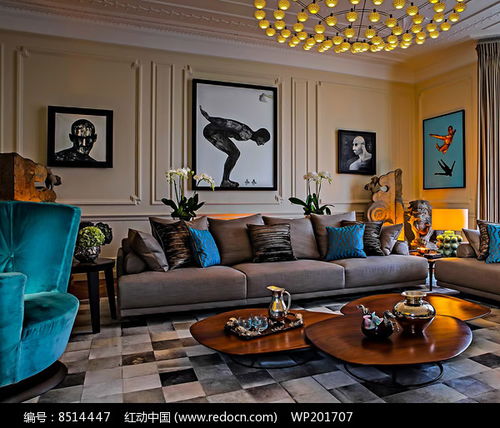 伦敦高端住宅客厅的设计与装饰艺术